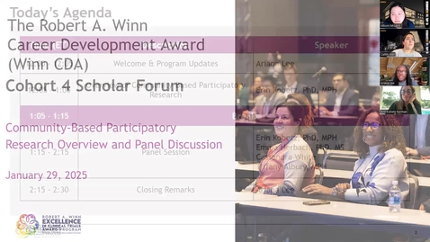 Thumbnail for Winn CDA Cohort 4 Scholar Forum (1/29/25)