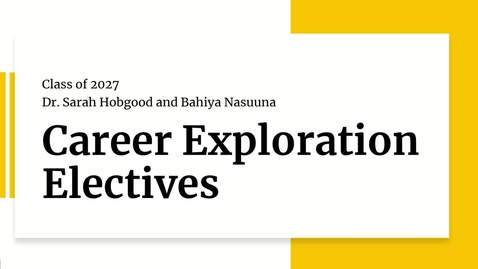 Thumbnail for 250320 - TTM3 - Career Exploration Electives