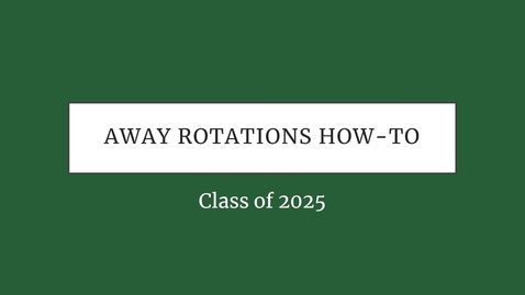 Thumbnail for TTM4 Away Rotations
