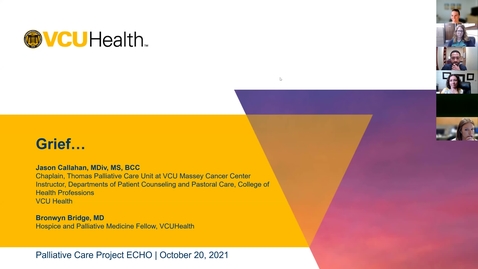 Thumbnail for Palliative Care ECHO: Grief (Oct. 2021)