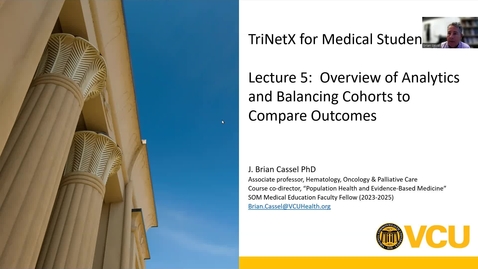 Thumbnail for Trinetx for Med Students 5 - Analytics and Balancing Cohorts