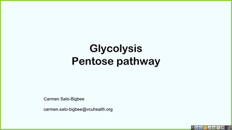 Thumbnail for 240806 - M1  - MBHD - 8am - Glycolysis and Pentose Pathway + TCA Cycle - Sato Bigbee