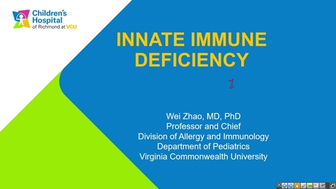 Thumbnail for 241009  - M1 - I&amp;I - 11am -  Deficiencies in Innate Immunity - Zhao