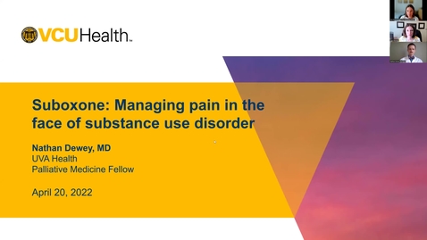 Thumbnail for Palliative ECHO: Suboxone (Apr. 2022)