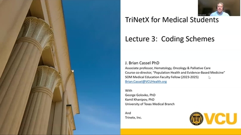 Thumbnail for M2 - POPH - Trinetx for Medical Students 3 - Coding Schemes