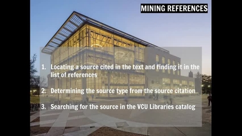 Thumbnail for citation mining part 2 - determining a source's type from its citation