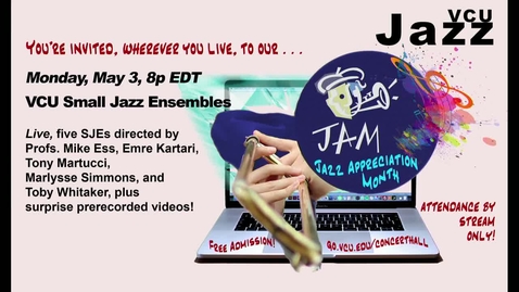 Thumbnail for SmallJazzEnsembles2021_5_3_8pmPerformanceVideoDiscOne(Public)