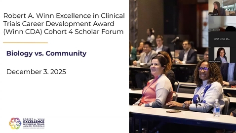 Thumbnail for 12/3/25 Community Engagement: Biology vs. Community