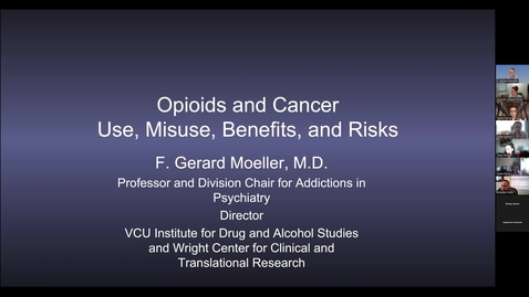 Thumbnail for Opioids &amp; Cancer ECHO #1: Opioids, Cancer, and Opioid Use Disorder