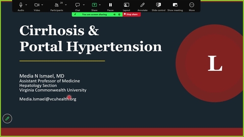 Thumbnail for 260331 - M1 - 9AM - GI - Cirrhosis and Portal Hypertension