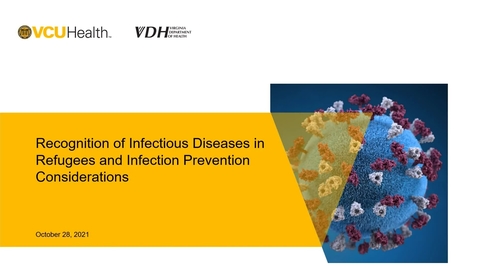 Thumbnail for entry Recognition of Infectious Diseases in Refugees and Infection Prevention Considerations