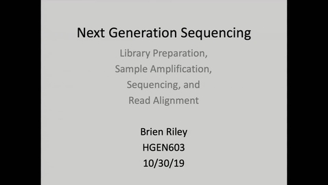 Thumbnail for HGEN 603 | 2019-10-30