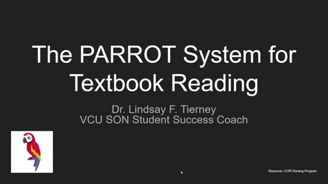 Thumbnail for entry The PARROT System for Textbook Reading