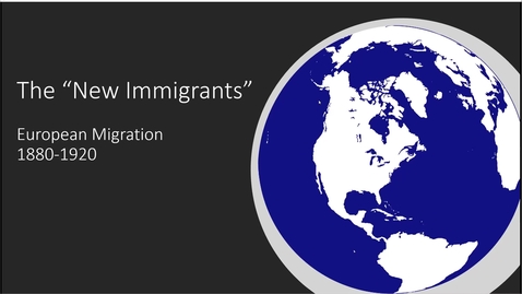 Thumbnail for The New Immigrants Part 1