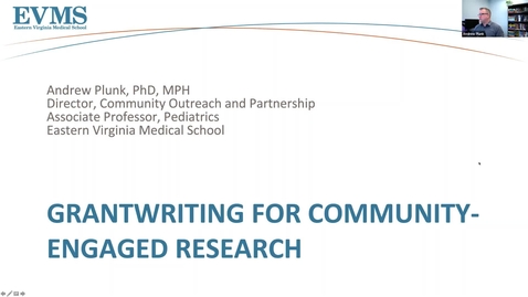 Thumbnail for Grant Writing For Community Engaged Research