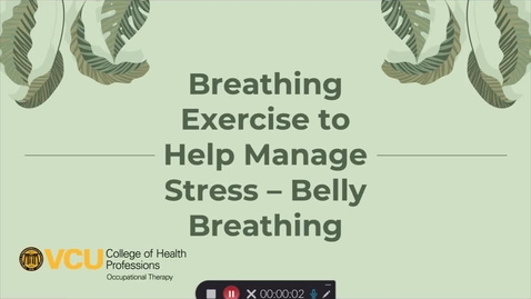 Thumbnail for Breathing Exercise - Belly Breathing