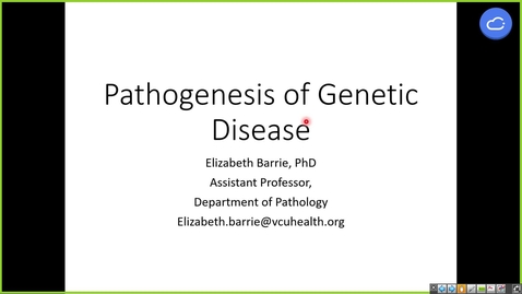 Thumbnail for 240820 - M1 - MBHD - 10am - MBHD - Pathogenesis of Genetic Disease - Barrie