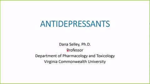 Thumbnail for entry 220111 - M2 - 11am - BHS - Antidepressants and Mood Stabilizers - Selley
