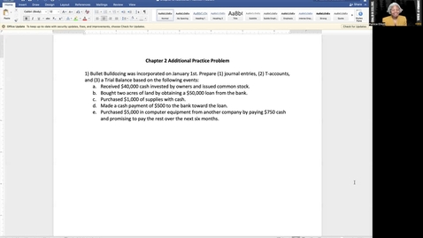 Thumbnail for ACCT203 ELLIOTT Chapter 2 Practice Problem
