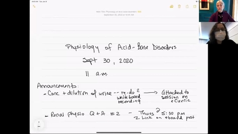 Thumbnail for entry 200930-M2-11am-RENL-Physiology of Acid Base Disorders-Costanzo