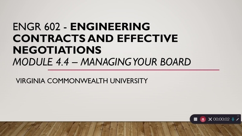 Thumbnail for Engineering Contracts and Effective Negotiations
