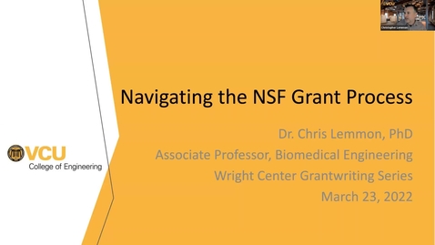 Thumbnail for Navigating the NSF Grant Process