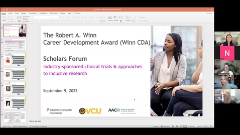 Thumbnail for entry 9.9.2022 Winn CDA Cohort 1 Scholars Forum