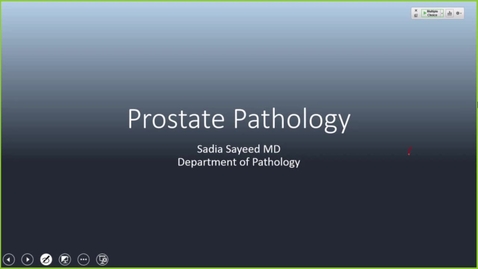 Thumbnail for entry 211027 - M2 - 9am - RENL - Pathology of BPH &amp; Prostate Cancer - Sayeed