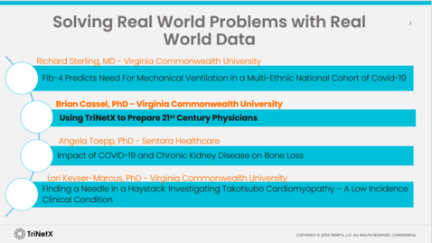 Thumbnail for Using TriNetX to Prepare 21st Century Physicians