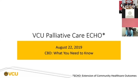 Thumbnail for entry Palliative ECHO: CBD - What you need to know (Aug. 2019)