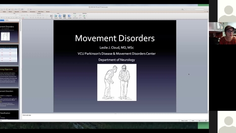 Thumbnail for entry 201111 - M2 - 9am - MBB - Clinical Aspects of Movement Disorders (part 1) - Cloud