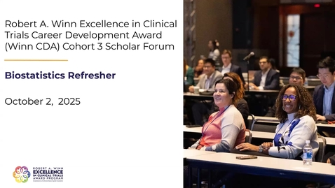 Thumbnail for 10/2/25 - Biostatistics Refresher