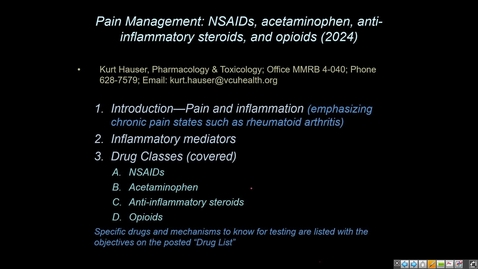 Thumbnail for 240215 - 10AM - M1 - MOVE - NSAIDS, Opiates &amp; Steroids - Hauser