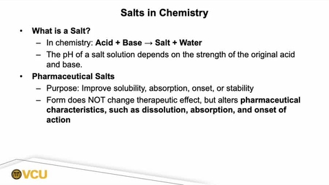 Thumbnail for 03. Salts in Chemistry