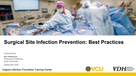 Thumbnail for Prevention of Surgical Site Infections