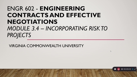 Thumbnail for Engineering Contracts and Effective Negotiations 3.4