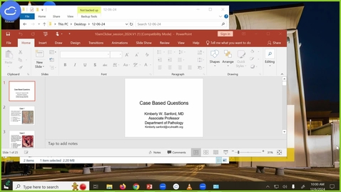 Thumbnail for 241206  - M1 - FOD - 10am - Wet Lab Quiz Review and Digital response Questions - Sanford 