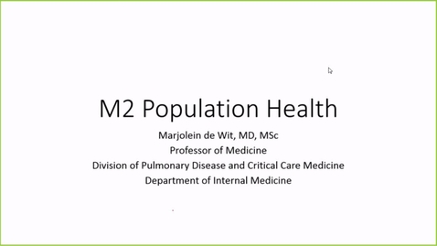 Thumbnail for entry 211014 - M2 - 3pm - POPH - Preventive Medicine - de Wit
