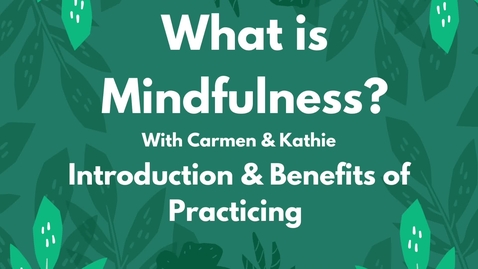 Thumbnail for entry Mindfulness Education