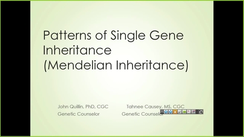 Thumbnail for 240823 -  M1 - MBHD - 8am - Single Gene/Mendelian Inheritance - Causey