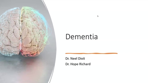 Thumbnail for 251205 - M2 - NRS - 10am - Clinical Aspects of Cognitive Disorders:Pathology of Cognitive Disorders - Dixit
