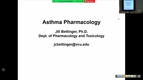Thumbnail for 250910 - M2 - PULM - 10am - Pharmacology - Bettinger