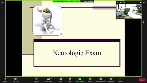 Thumbnail for entry 201013 - M2 - 1pm - PCM - Lecture: Neurologic Physical Examination - Malkin