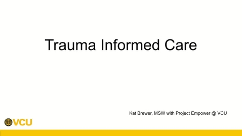 Thumbnail for 250319 - TTM3 - 3-5PM - Vulnerable Populations: Trauma Informed Care/ Human Trafficking