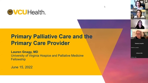 Thumbnail for entry Palliative ECHO: Primary Palliative Care (Jun. 2022)