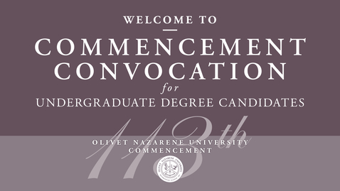 Thumbnail for May 9, 2026 - Undergraduate Commencement