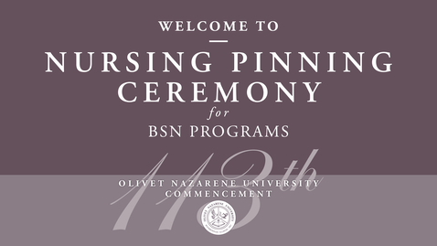 Thumbnail for May 8, 2026 - Nursing Pinning