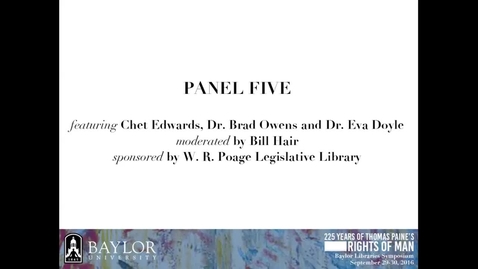 Thumbnail for entry Chet Edwards - Veteran's Rights - 2016 Panel 5