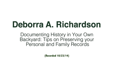 Thumbnail for Deborra A. Richardson