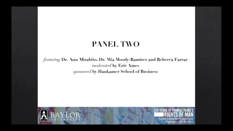 Thumbnail for entry Rebecca Farrar - Body and Class:  An Evaluation of Abortion Trends in America 1600-1850 - 2016 Panel 2